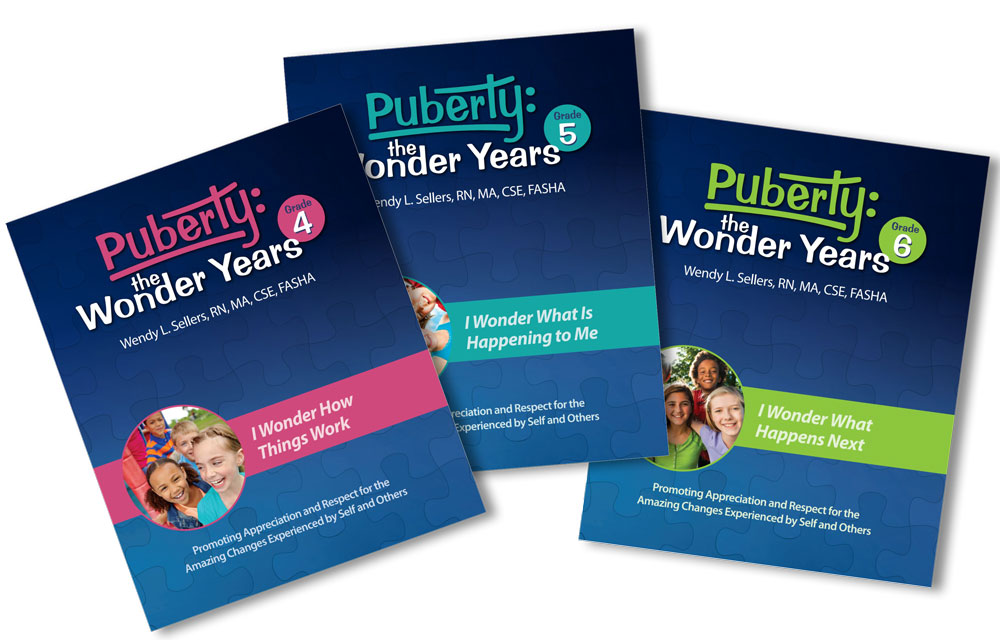 Puberty: The Wonder Years curriculum, three covers